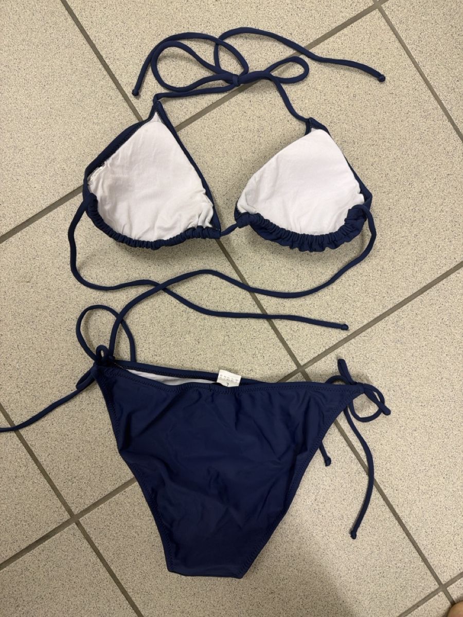 Costumi da bagno & Bikini: neu Dunkelblauer Bikini Gr. ca 38 (L) – Nuovo (secondo la descrizione) da Weggis venduto da Doris 1