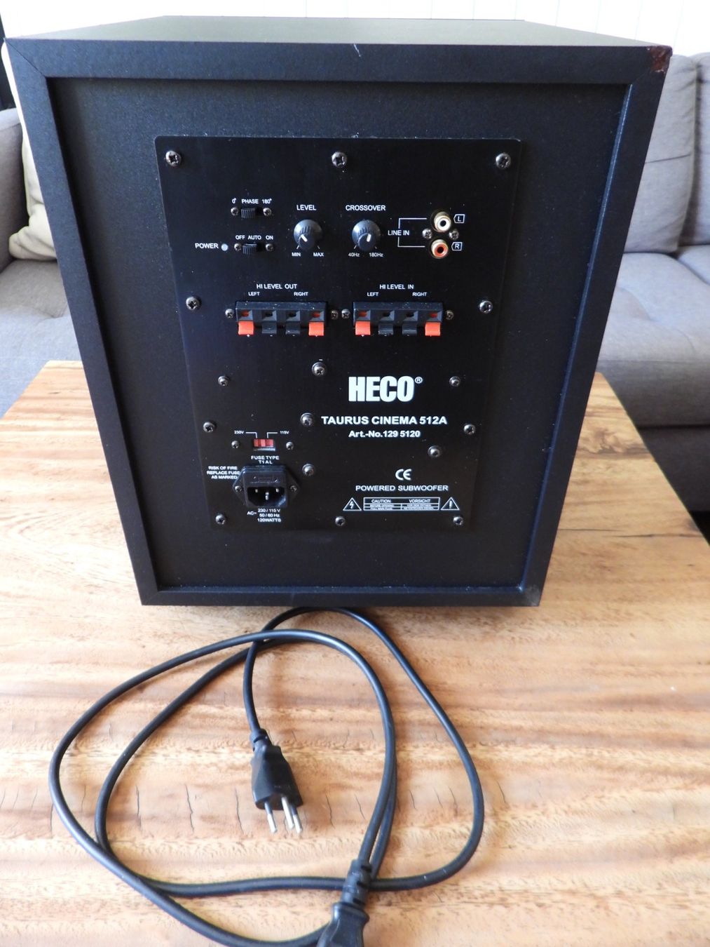 Heco Casse acustiche: Heco Taurus Cinema 512A Subwoofer – Usato da Tavannes venduto da jimananas 6