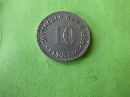 Dt. Reich 1909 D, 10 Pfennig