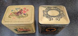 2 Vintage Blechdosen Strub's Kaffee & Usego, aus Olten