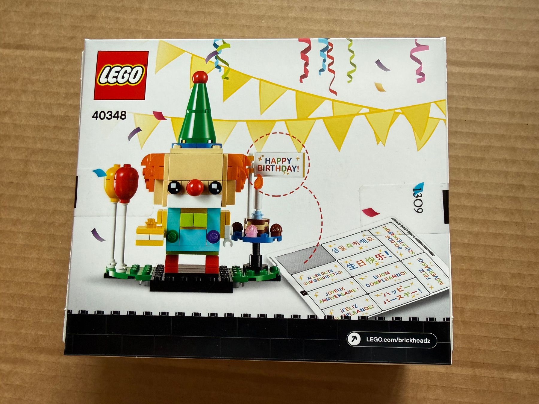 Lego Kit di costruzioni: Lego BrickHeadz 40348 - BIRTHDAY CLOWN – Nuovo e nell'imballaggio originale da Basel venduto da zekzek 1