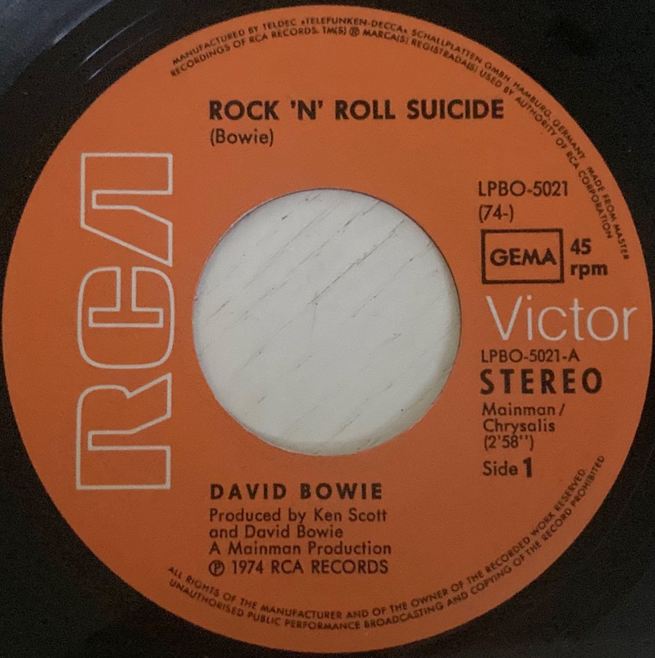 Schallplatten: DAVID BOWIE - ROCK'N'ROLL SUICIDE – Gebraucht aus Poliez-Pittet von Newtown-Records 2
