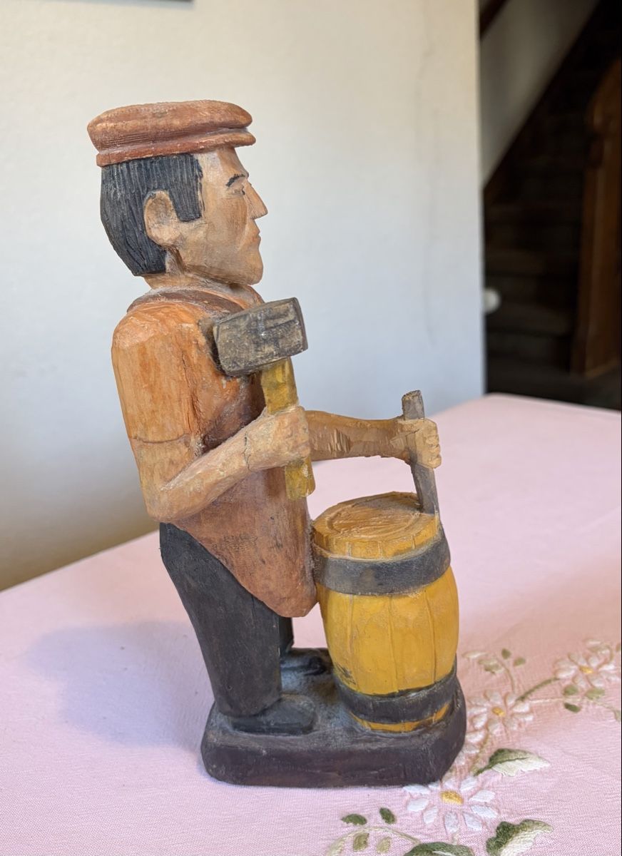 Statuette: Fass-Küfer, polnische Volkskunst – Usato da Basel venduto da eisorbs 1