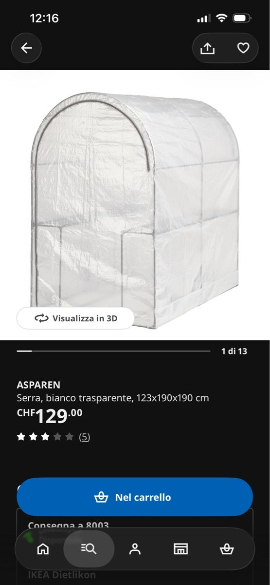 Ikea Schränke: IKEA Asparen Gewächshaus weiss – Neu und originalverpackt aus Zürich von pie_rc6y 2