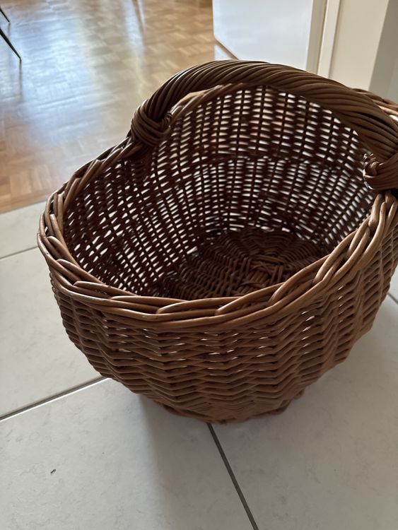 grand panier en osier vintage large vintage wicker basket
