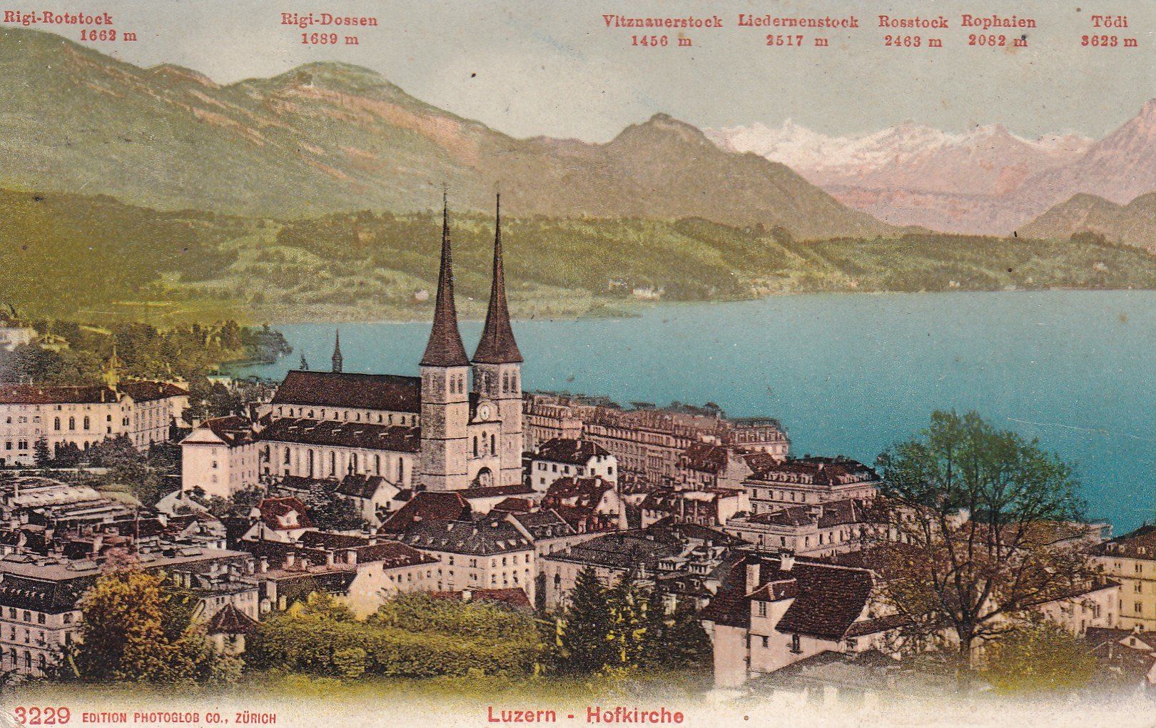 Cartoline postali: Luzern Hofkirche 1907 – Usato da Cormoret venduto da Pascalll2001