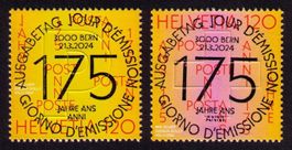 2024_175 Jahre POST !_Einzelmarken-Serie_ET-VOLLSTEMPEL !