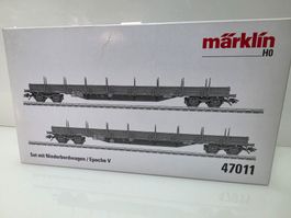 Märklin H0 Set Niederbordwagen 47011 Epoche V