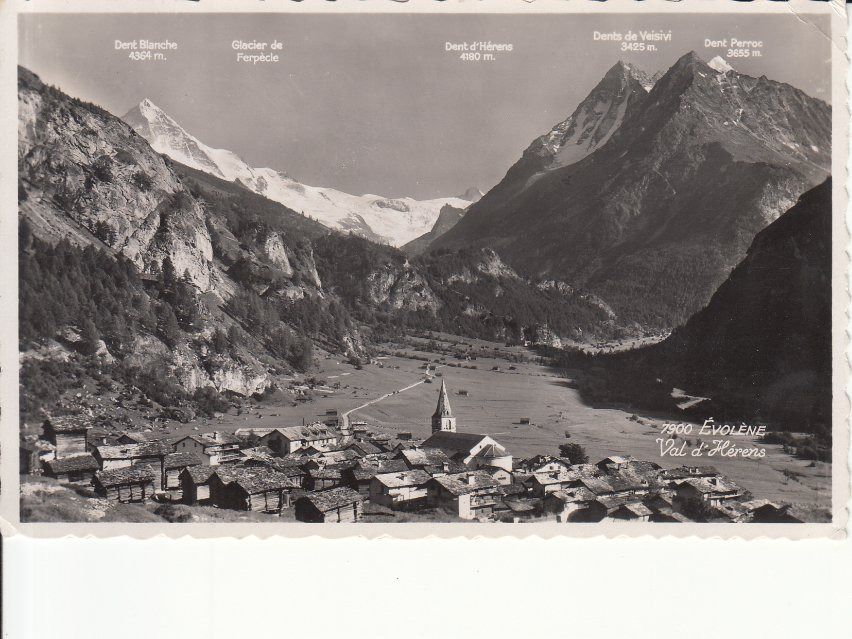 Cartoline postali: Evolene 1945 – Usato da Bürglen TG venduto da StampGraf