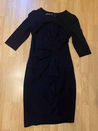 Kleines Schwarzes Midi Etuikleid Business Event Gr. 38 M