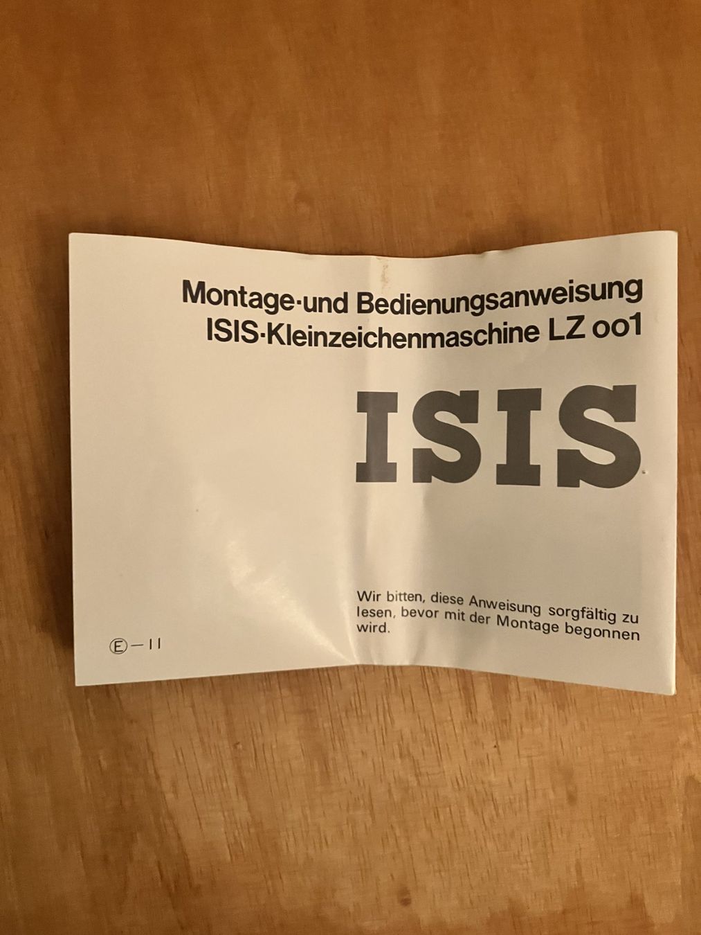 Tutte le macchine: Zeichenmaschine ISIS – Usato da Bern venduto da respublica