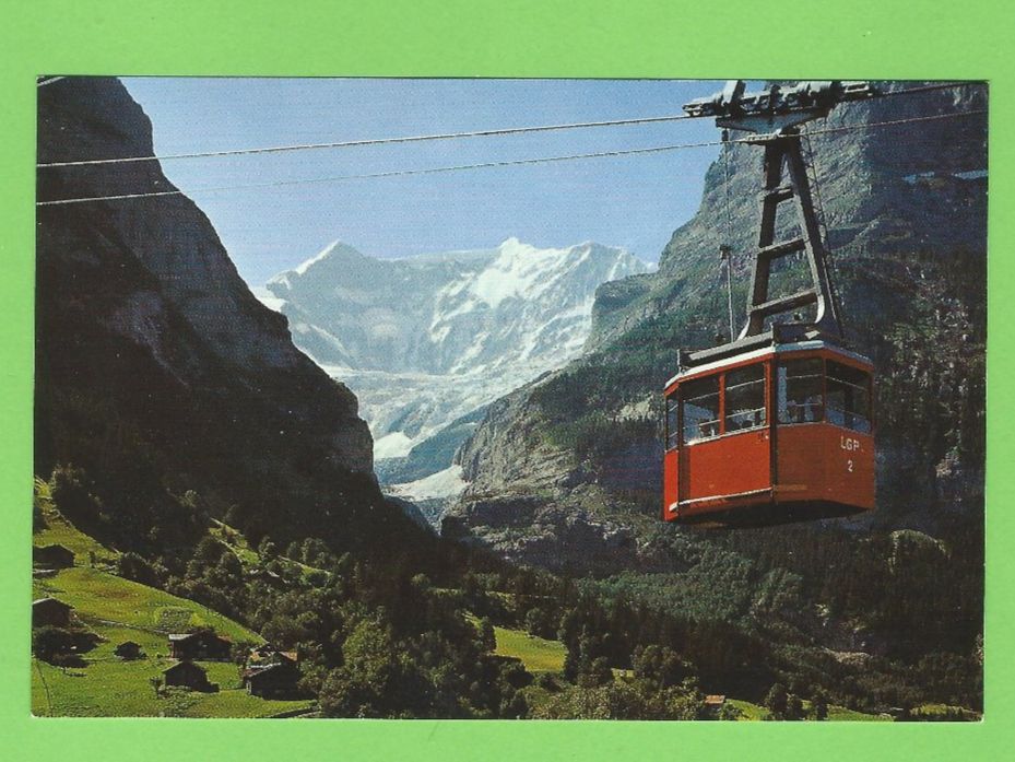 Ansichtskarten: Luftseilbahn Grindelwald-Pfingstegg – Gebraucht aus Zürich von t24_de