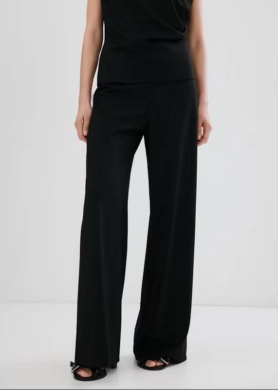 Mango Hosen: Mango black straight wide leg trousers – Neu (gemäss Beschreibung) aus Genève von toandfrom 2