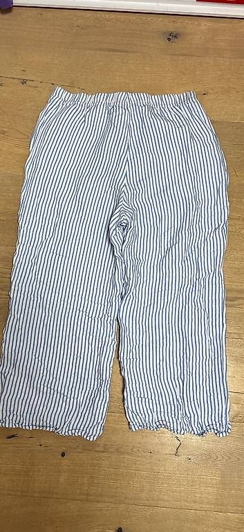 Pantaloni: blau-weisse Leinenhose – Usato da Chur venduto da gio_6rlp 1