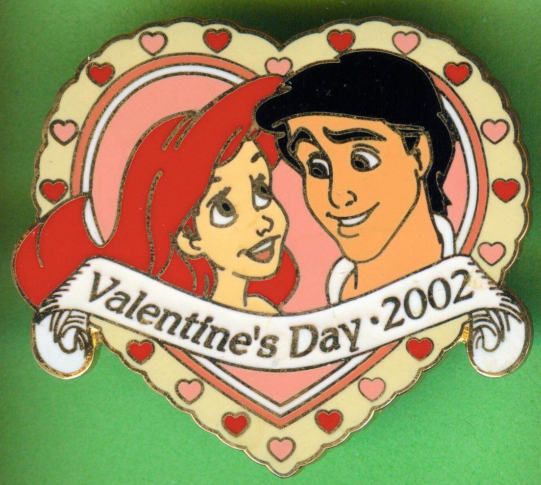 Disney Plaquettes & Badges: Disney   ARIEL & ERIC  Valentinstag  2002 – D'occasion à Winterthur par Sammleroase