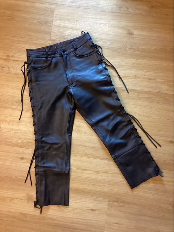 Damen Töffhose echt Leder 1