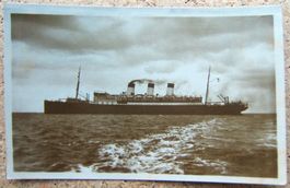 FOTO-AK DREISCHRAUBEN-SCHNELLDAMPFER "CAP POLONIO" 1928