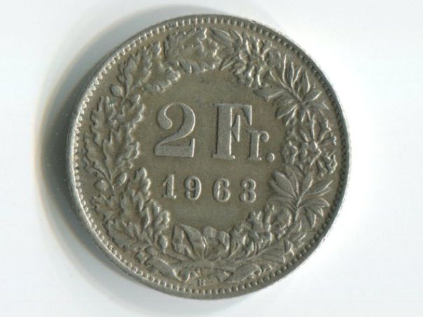 Tutti le monete: 2  Silbermünze 1963 – Usato da Rebstein venduto da bet_22rg