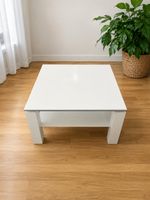 ROMY Mini Couchtisch Weiss Hochglanz – moderner Salontisch