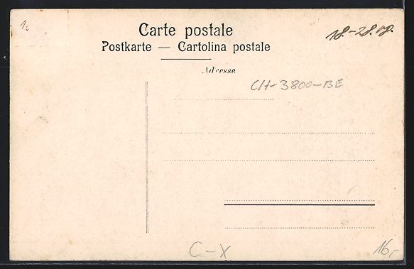 Cartes postales: Interlaken, Hotel Schwanen, Marktstrasse – D'occasion à Berlin par bartko-reher 1