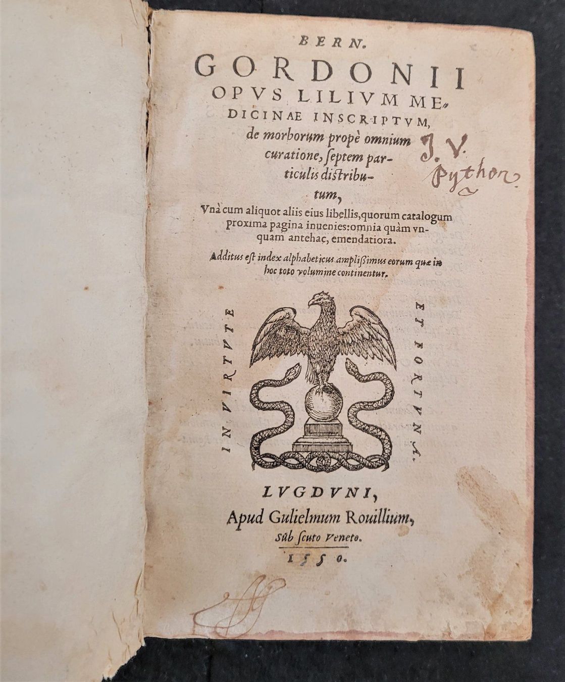 Bücher: Opus lilium medicinae, Lyon 1550 – Gebraucht aus Bourguillon von Lucas111