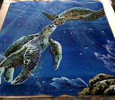 Decke Schildkröte 150cm x 100cm