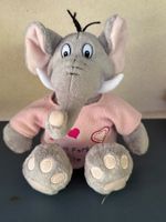 Peluche éléphant rose "Never Forget I Love You"