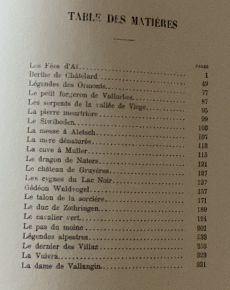 Libri: Légendes de Suisse Romande  – Usato da Moutier venduto da Happyvidedressing 1