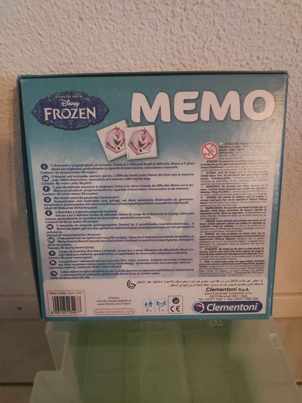 Clementoni Giochi: Disney Frozen Memo – Usato da Schlatt TG venduto da Andis3 1