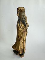 Antike chinesische Holzfigur Qing-Dynastie 19.Jh