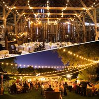 LED Lichterkette Außen 45m Warmweiß IP44 Retro Glühbirnen