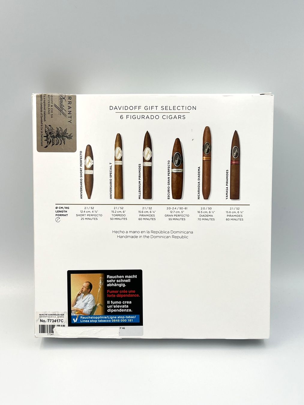 Davidoff Zigarren: Davidoff Gift Selection Figurado 6's / Box mit 6 Zigarren – Neu und originalverpackt aus Basel von Xani 1