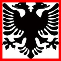 Albanien Sticker Schwarz Auto Motorrad Doppeladler Tirana