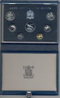 Malta Proof Set 1986 im Originaletui KM#PS11
