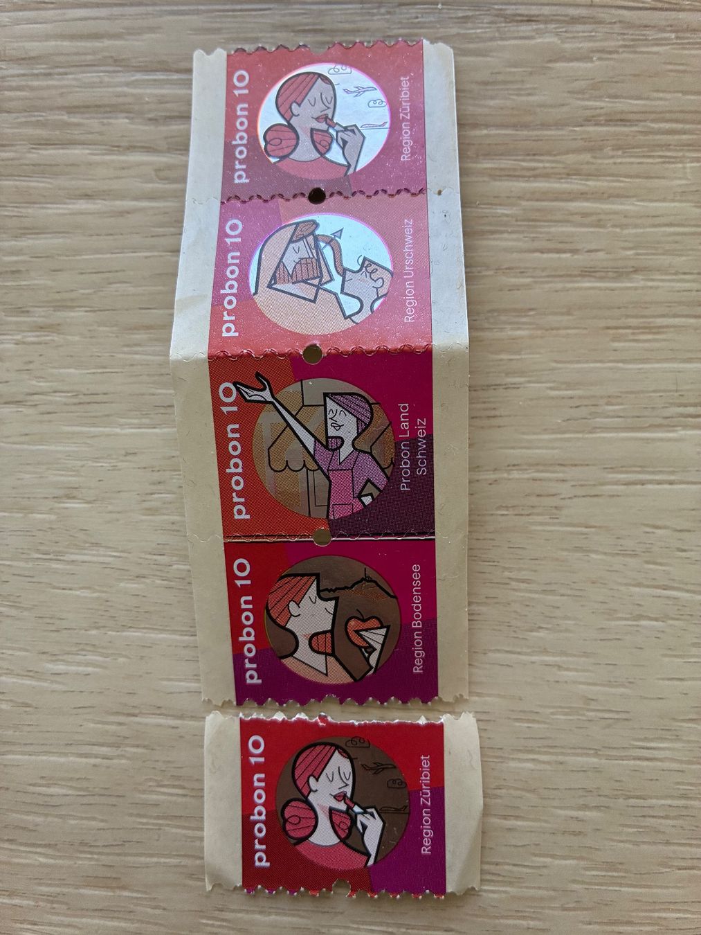 Timbres & points: 5x 10er ProBon Marken – Neuf avec emballage d'origine à Zürich par kar_7gs6