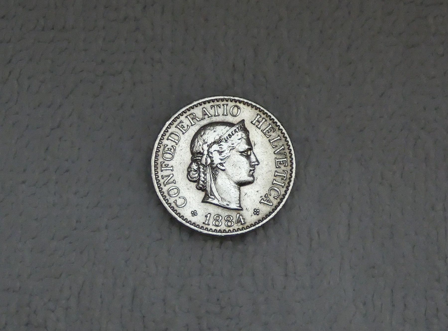 Tutti le monete: 10 centimes/rappen 1884 – Usato da Nyon venduto da Ilmi09