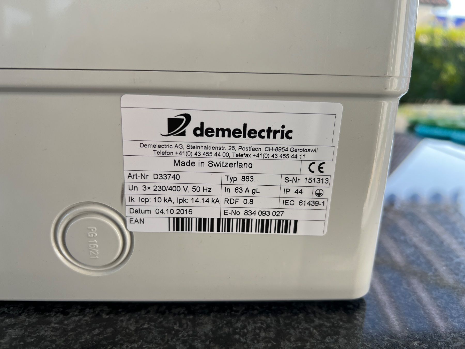 Elektrotechnik: Stromverteiler 63 A  Demelectric AG – Neu (gemäss Beschreibung) aus Sulgen von peterpeterli 4