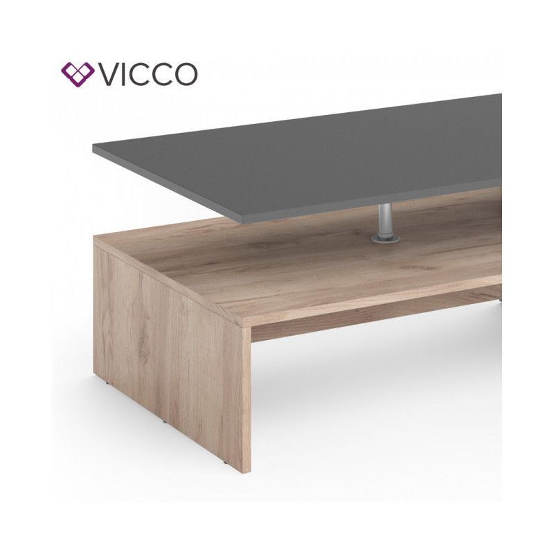 Tavoli: Couchtisch Beistelltisch - Anthrazit/Sandeiche - Sofatisch – Nuovo e nell'imballaggio originale da Wallenwil venduto da toesstal-vertrieb 5