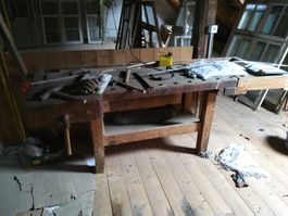 antike Werkbank
