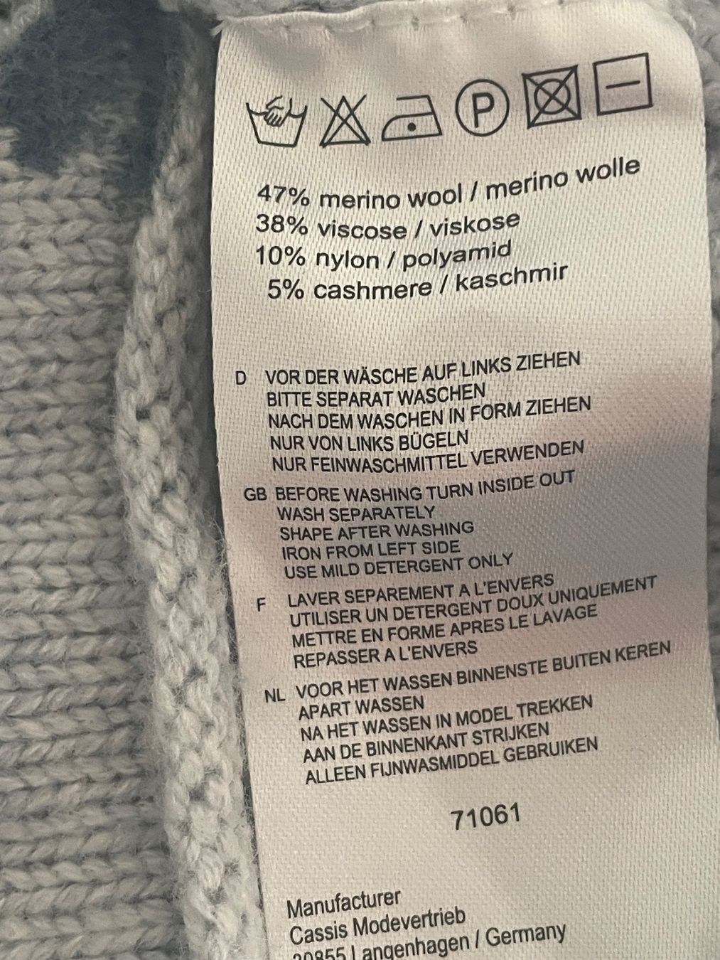 Maglioni & Felpe: Schöner Pullover aus 47% Merinowolle – Usato da Neuwilen venduto da bobbel01 3
