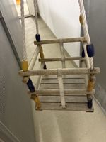Kinderschaukel Holz mit Seil guter Zustand