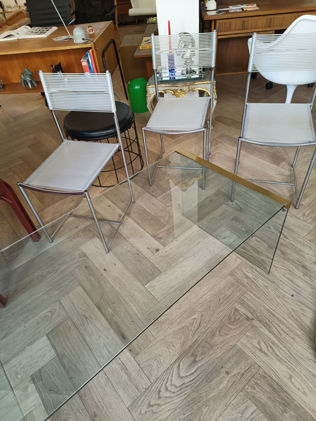 Alias Stühle: 3er set Spaghetti chair Alias silber und transparent – Gebraucht aus Zürich von style-and-design.zh 5