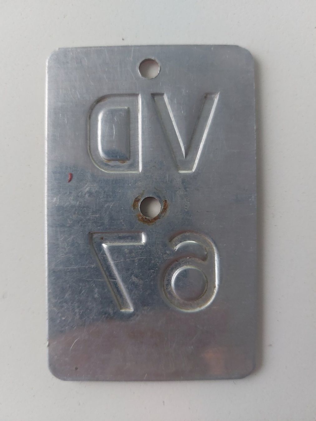 Sachs Insegne: Velonummer VD 67 plaque Velo – Usato da Schenkon venduto da Uhu007 1