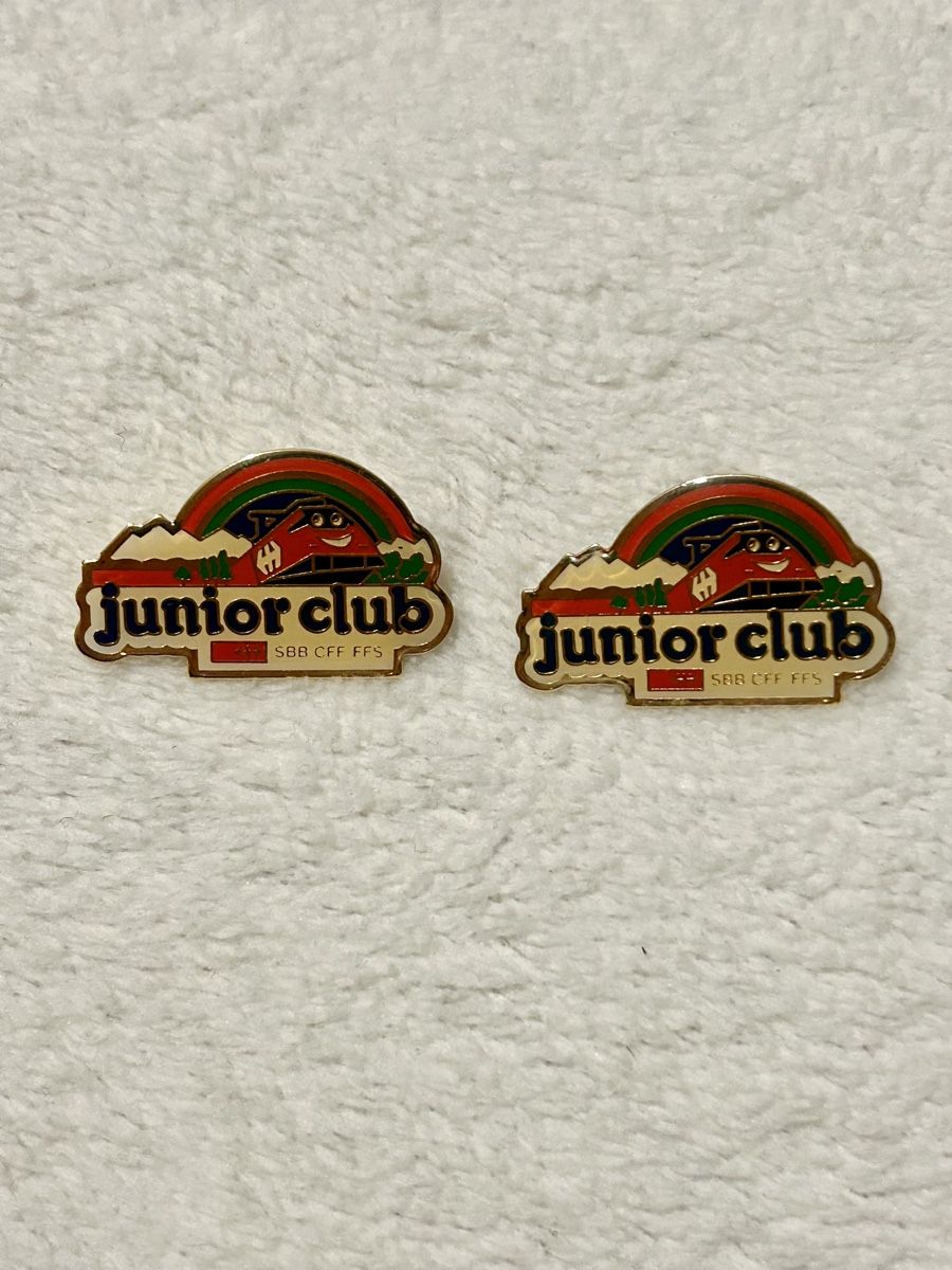 SBB/CFF/FFS Placchette & Badge: 2 Pins Junior Club SBB – Usato da Uster venduto da xBeccax