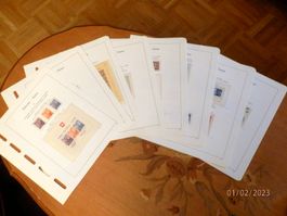 Sammlung Blocks W5 bis W35 auf 8 Vortruckbl. über 2'000.00