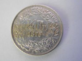 50 Rp. 1875 silber  rar  gute Erhaltung