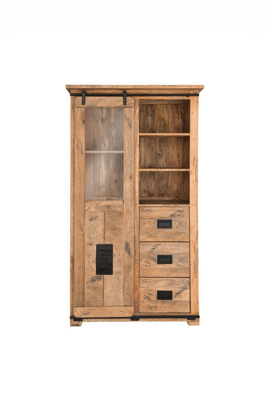 Schränke: Vitrine SLYDER Mango 100 x 175 cm mit Schiebetüre – Neu (gemäss Beschreibung) aus Unterentfelden von moebelrufli 1