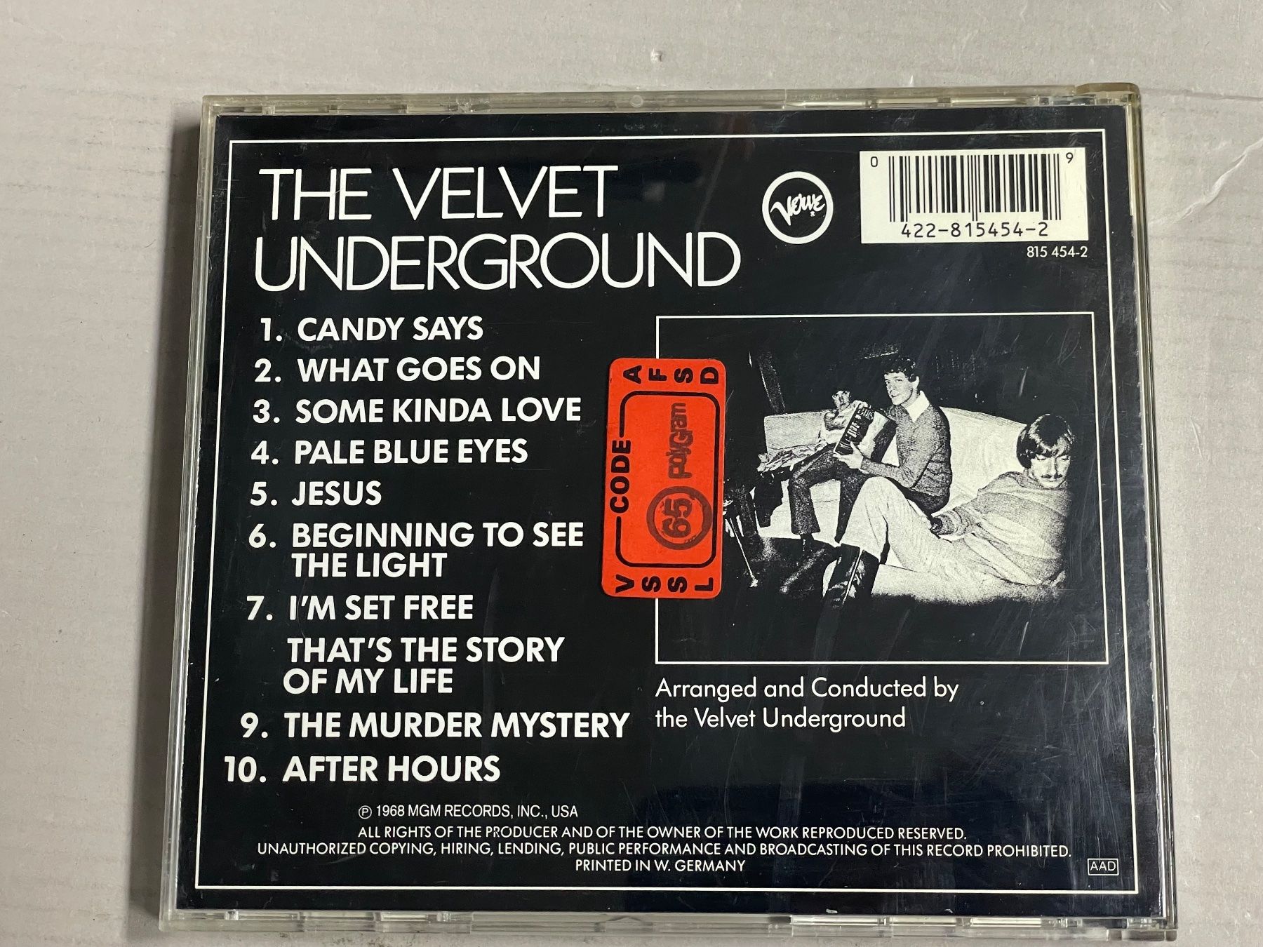 CD: The Velvet Underground – Usato da Muri b. Bern venduto da AdidasCollector 1