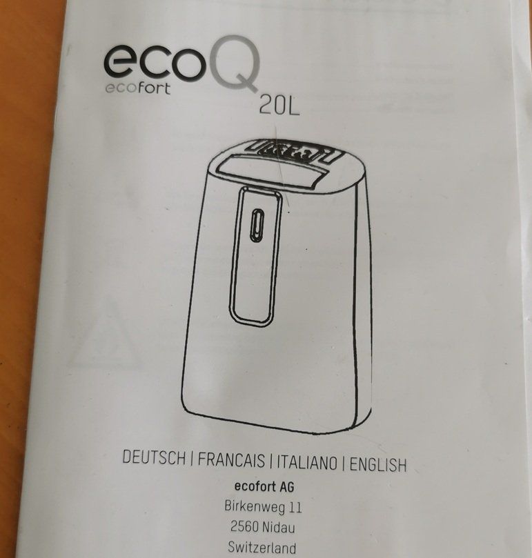 Ecofort Deumidificatori: ecofort ecoQ DryAir 20L – Usato da Wilen b. Wollerau venduto da morethanmusic 1