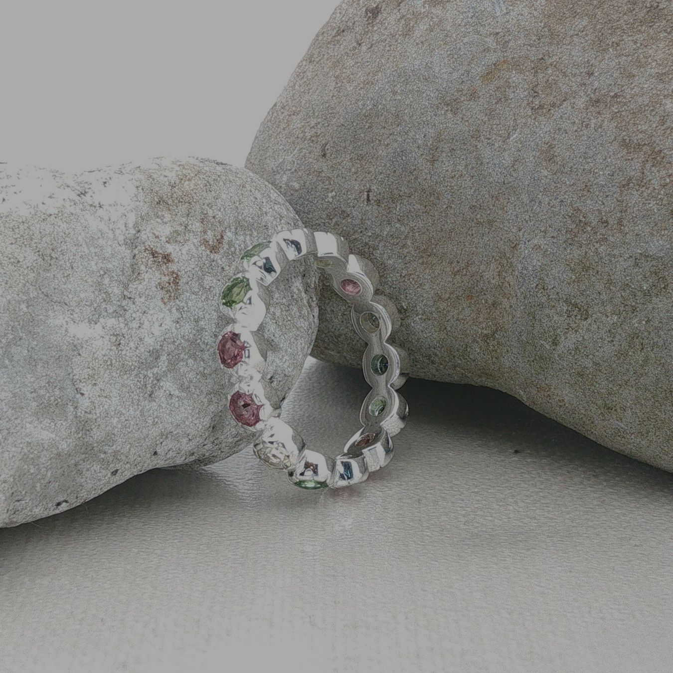 Olga Ribler Anelli: Ring 925 Sterling Silber mit Turmalinen Grösse 55 – Nuovo (secondo la descrizione) da Luzern venduto da Schmuckoutlet 4